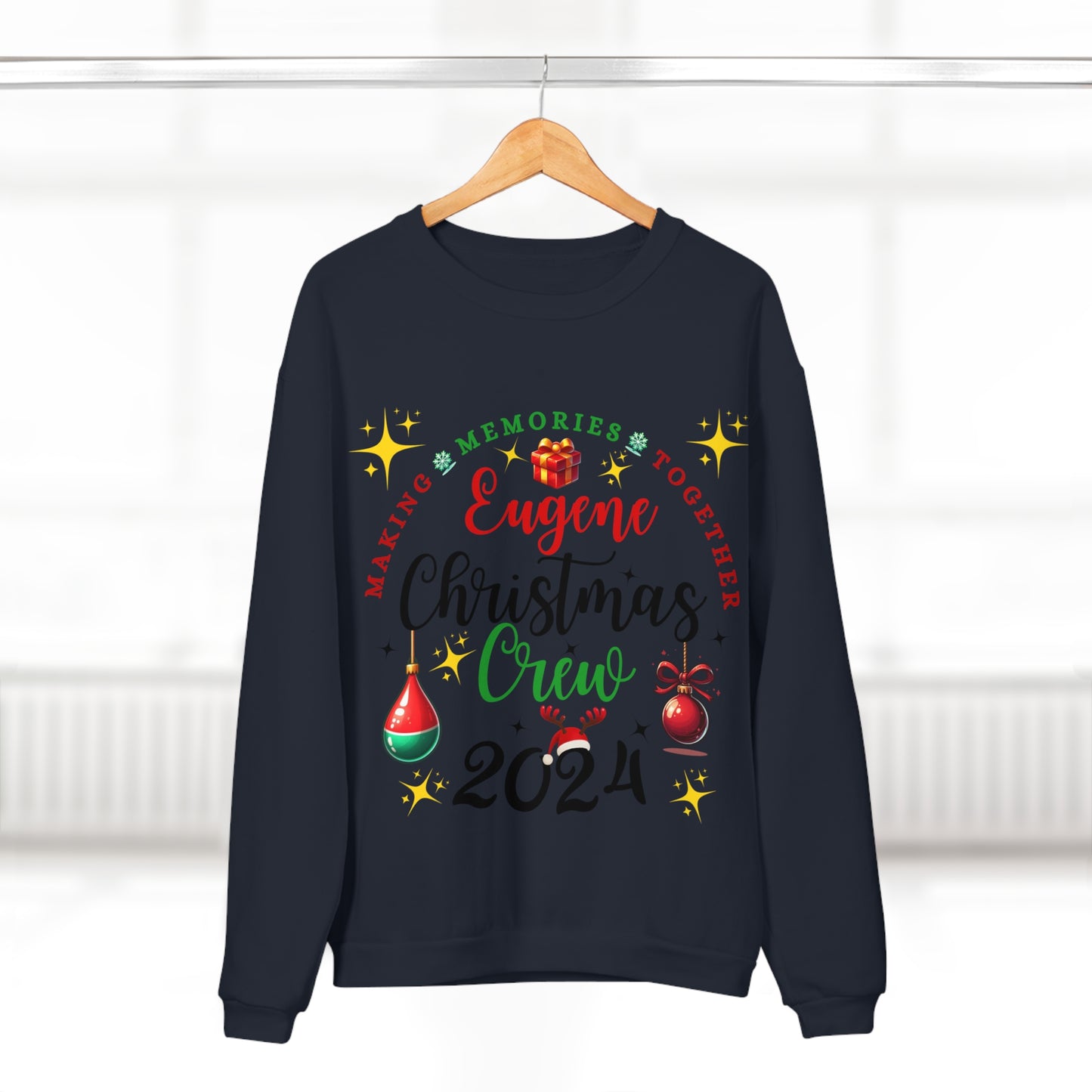 Customize Family Christmas Unisex Crew Neck Sweatshirt (EU)