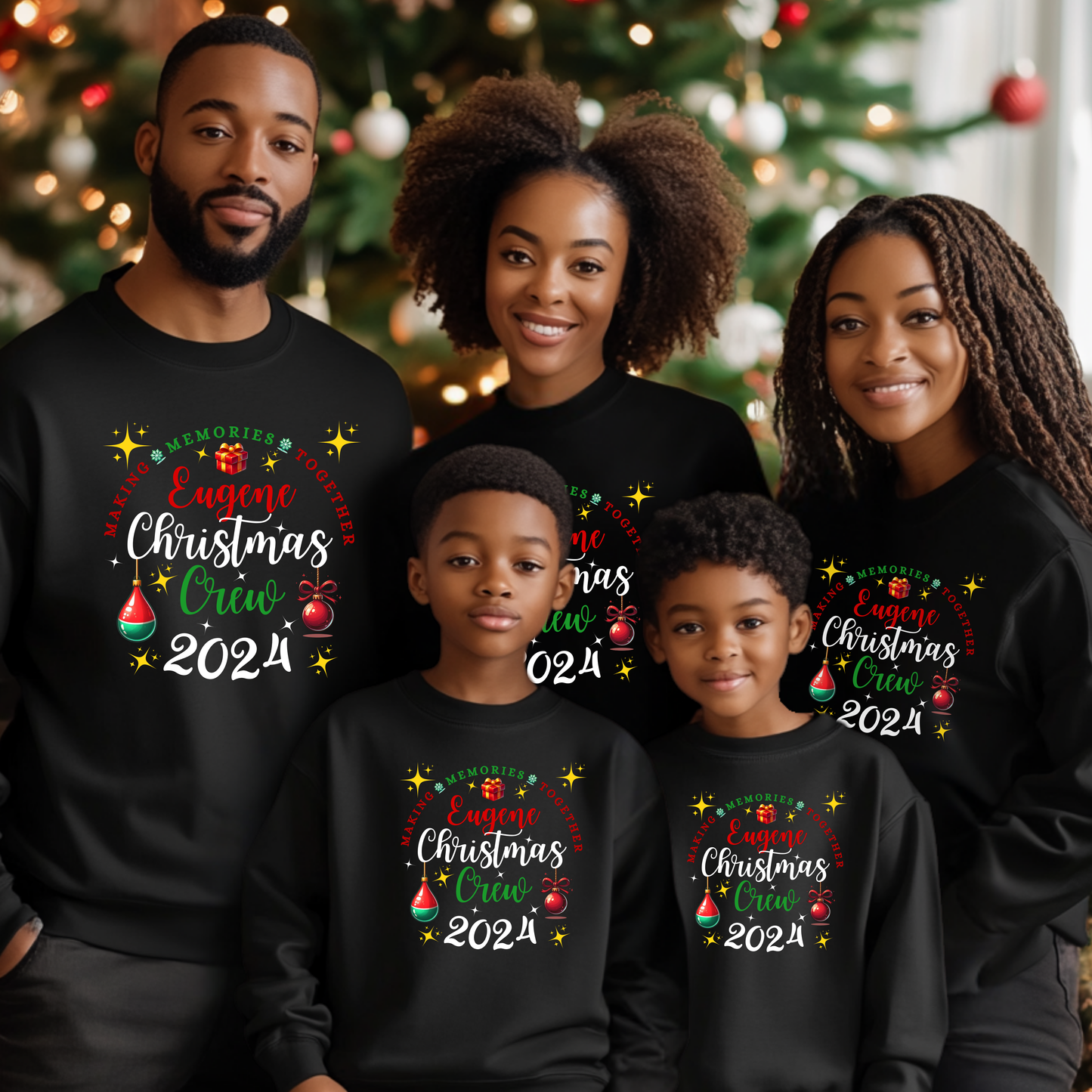 Customize Family Christmas Unisex Crew Neck Sweatshirt (EU)
