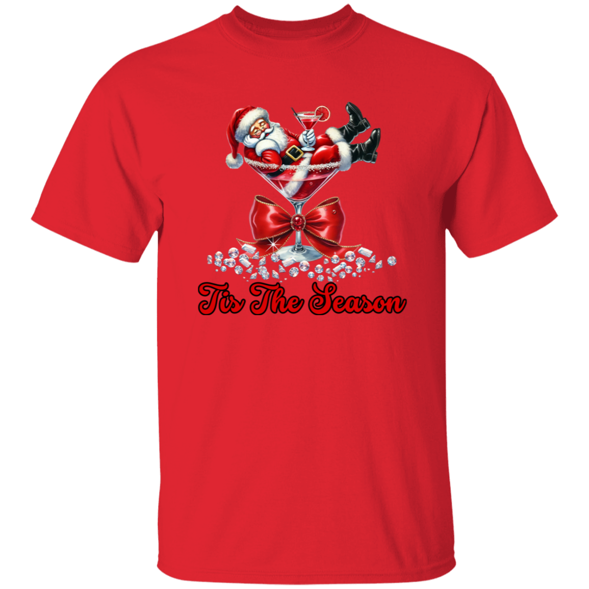 Santa Clause Tis the Christmas T-Shirt